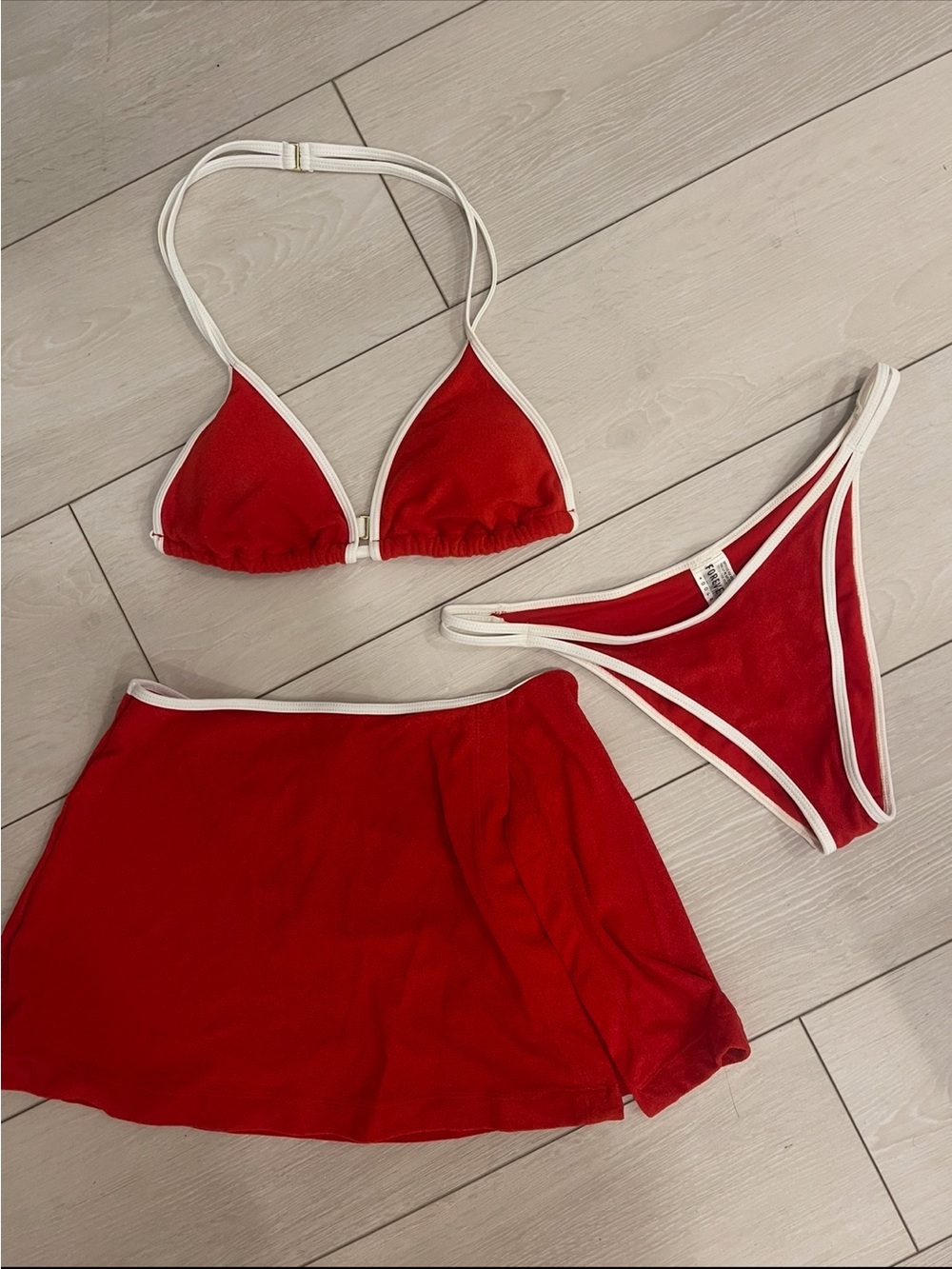 Forever 21 Red bikini 3pc sets